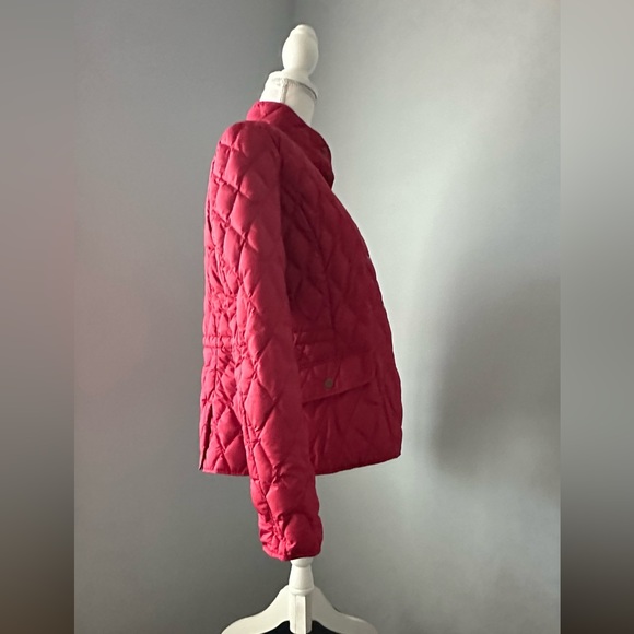 WOMENS EDDIE BAUER RED PREMIUM 550 Power Fill Quilted snap front jacket - Picture 6 of 12